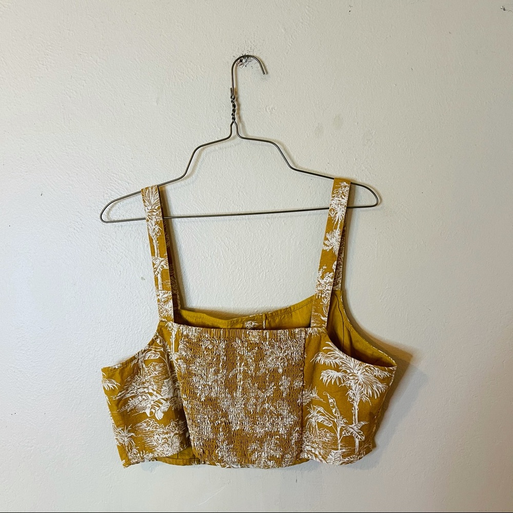 NWT American Eagle Cropped Button Front Top - Picture 4 of 6